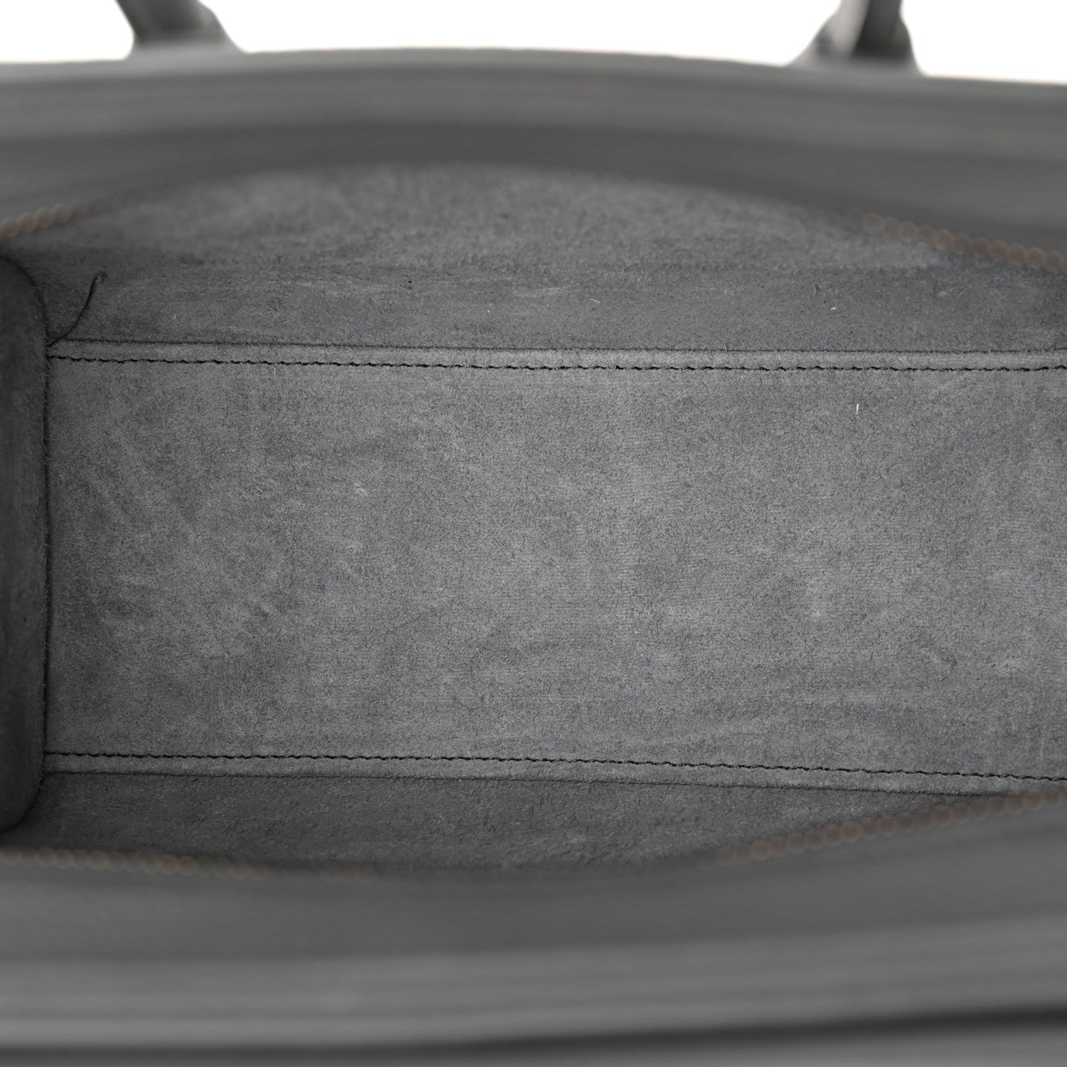 Celine Drummed Calfskin Nano Luggage  Kohl 5 of 10