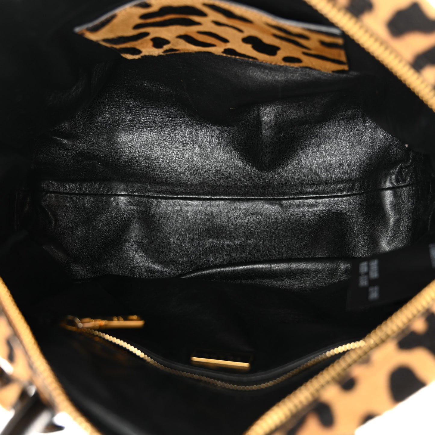 Pony Hair Leopard Print Large Cavallino Miele Moro
