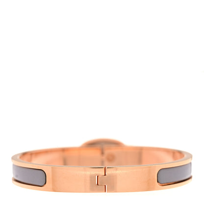 Hermes Enamel Mini Clic Chaine d'Ancre Bracelet PM Gris 3 of 4