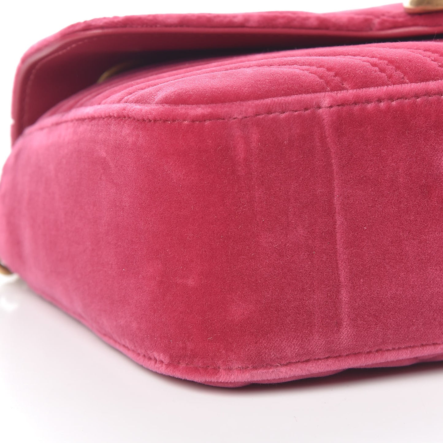 Velvet Matelasse Small GG Marmont Shoulder Bag Light Raspberry Rose