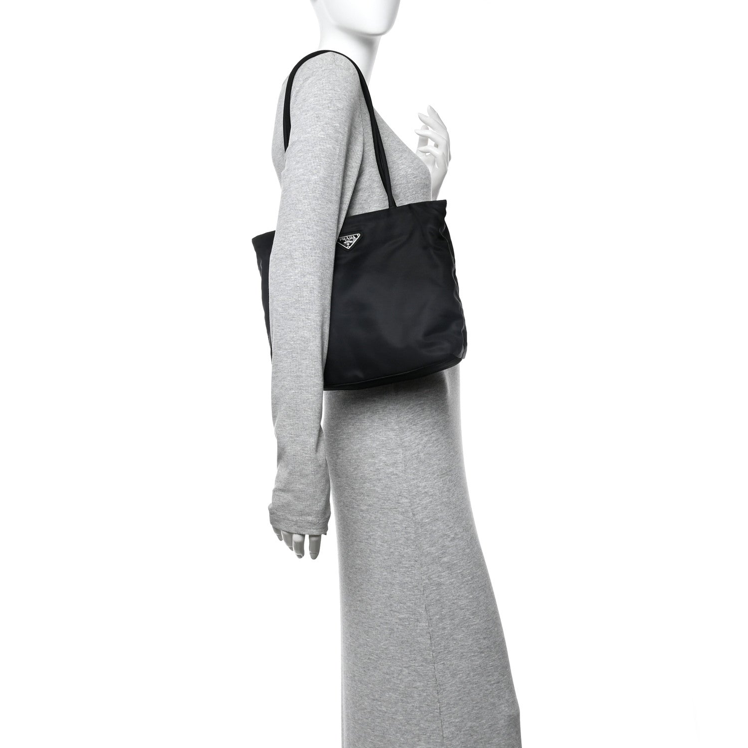 Prada Tessuto Nylon Tote Black 2 of 11