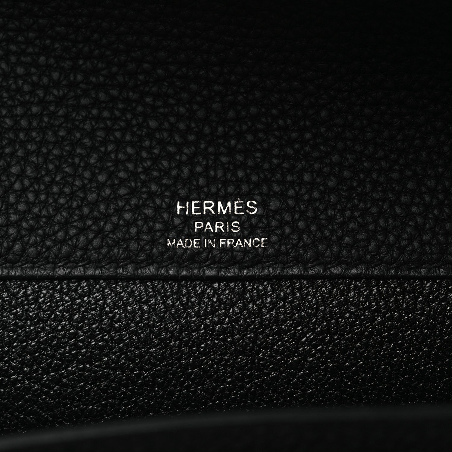 Hermes Woolycot Togo Kelly Depeches 25 Pouch Black 6 of 12