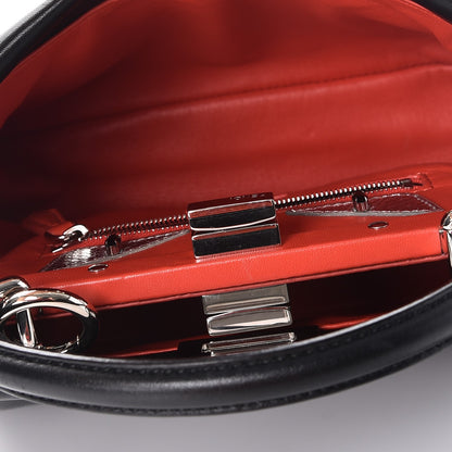 Fendi Nappa Karung Monster Eyes Mini Peekaboo Iconic Satchel Black Papavero 8 of 12