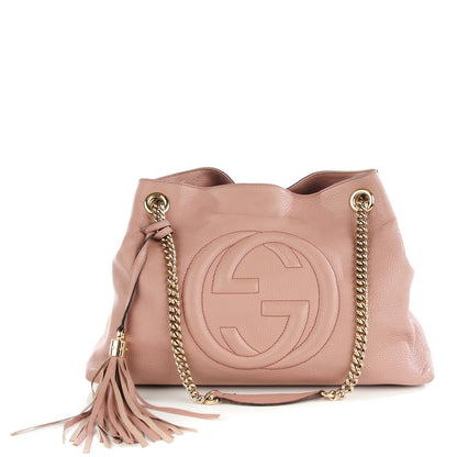 Gucci Cellarius Calfskin Medium Soho Chain Shoulder Bag Dark Cipria 1 of 9