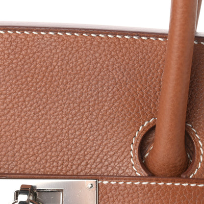 Hermes Natural Barenia Faubourg Birkin 35 Fauve 16 of 21