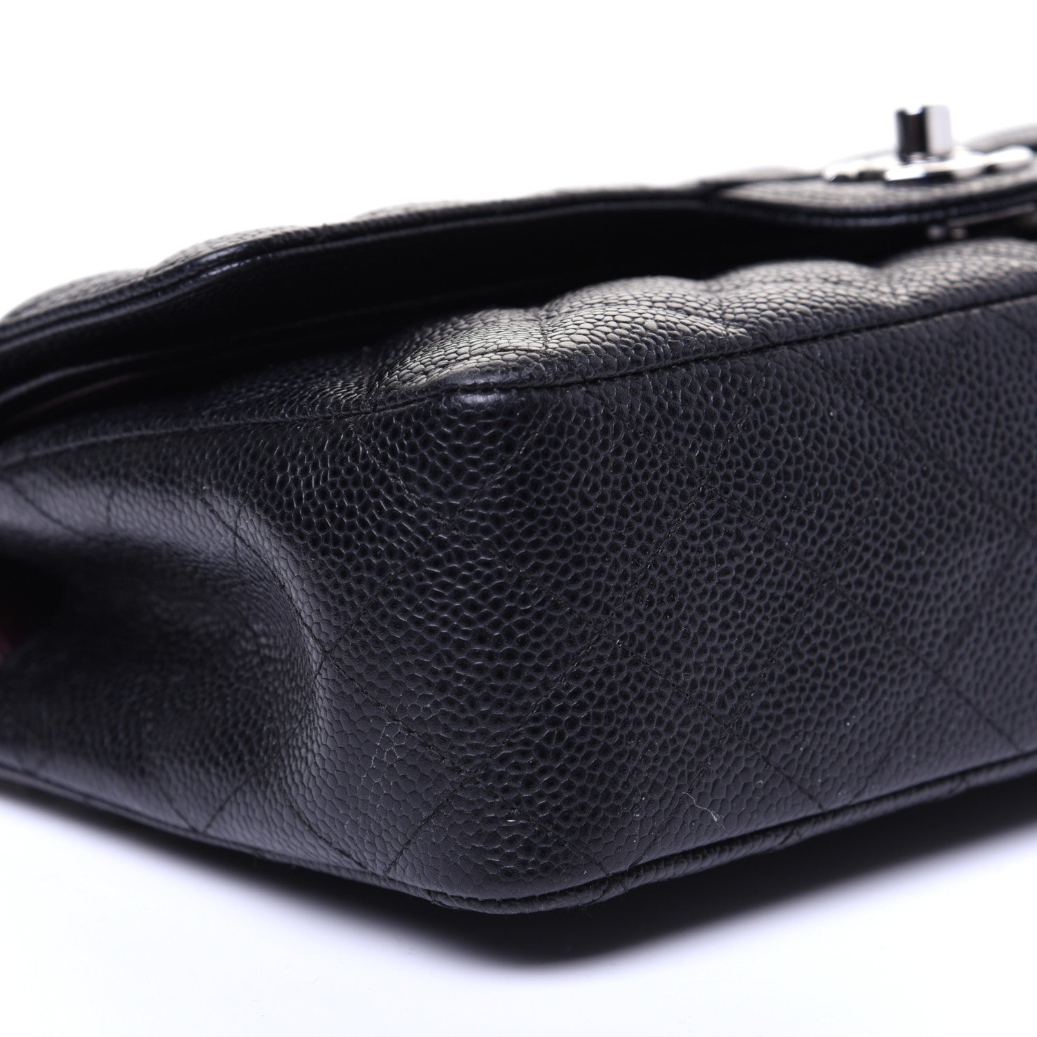 Chanel Caviar Quilted Medium Double Flap Black 7 of 14