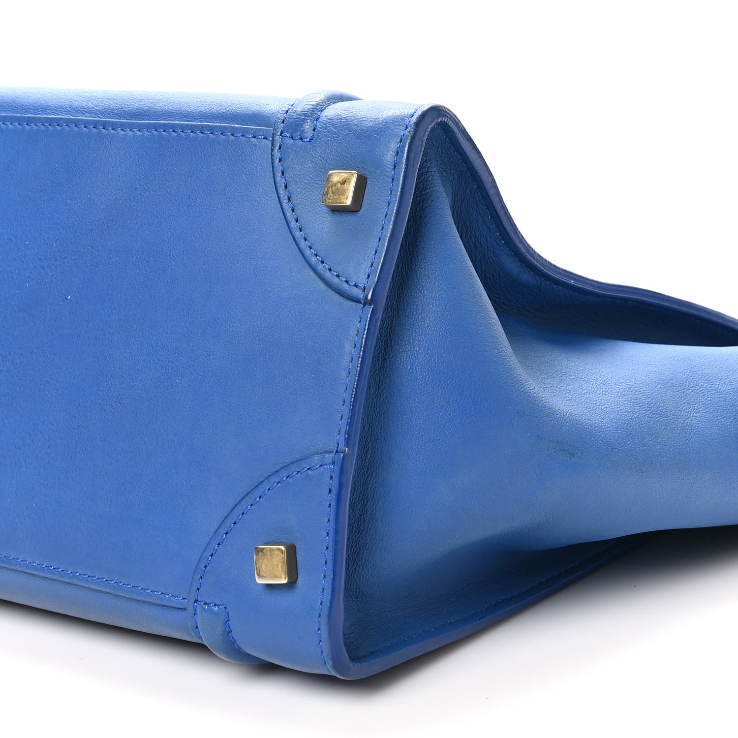 Celine Smooth Calfskin Mini Luggage Royal Blue 9 of 9