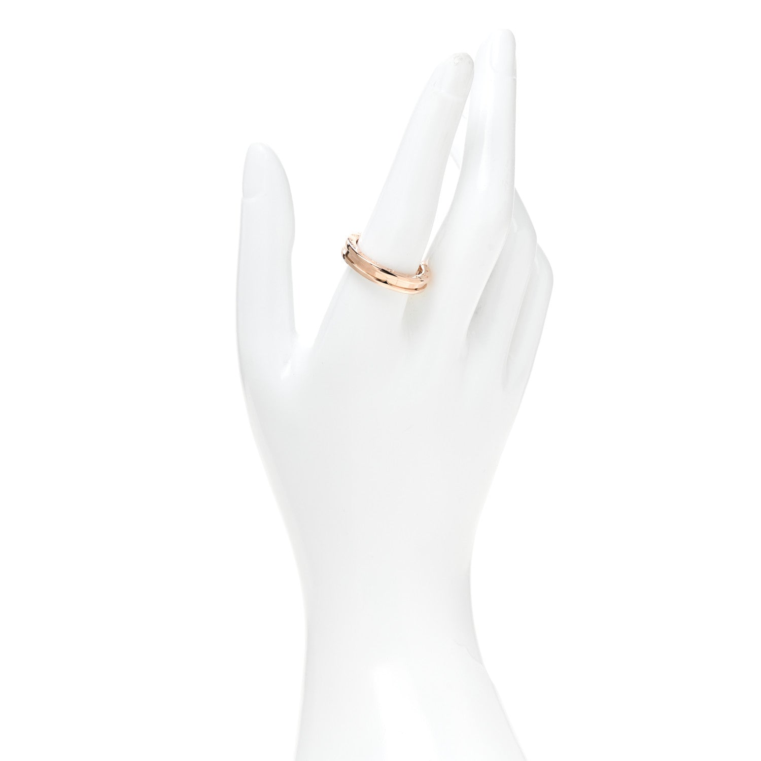 Bulgari 18K Rose Gold B.Zero1 One-Band Ring 60 9.25 2 of 5