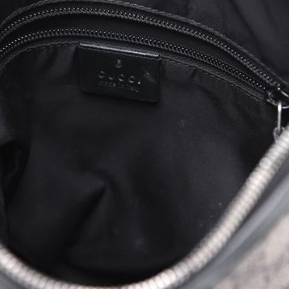 Gucci GG Supreme Monogram Web Messenger Bag Black 9 of 19