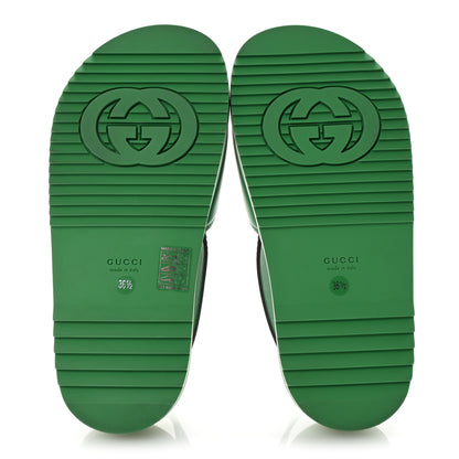 Gucci Cosmos Softy Calfskin Interlocking G Slingback Sandals 36.5 New Shamarock 6 of 9