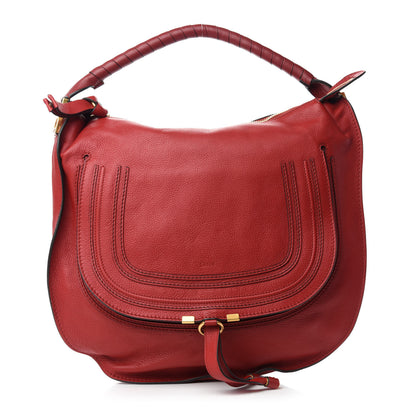 Chloe Calfskin Large Marcie Hobo Ruby 1 of 10