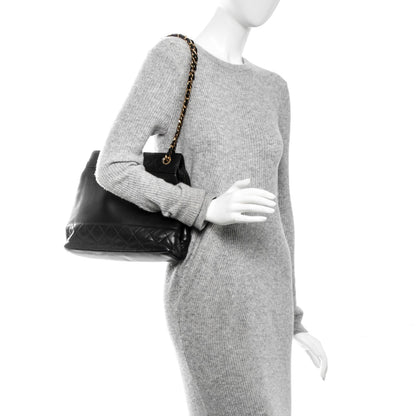 Chanel Lambskin Quilted Shoulder Bag Black 2 of 7