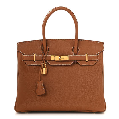 Hermes Togo Birkin 30 Gold 1 of 13