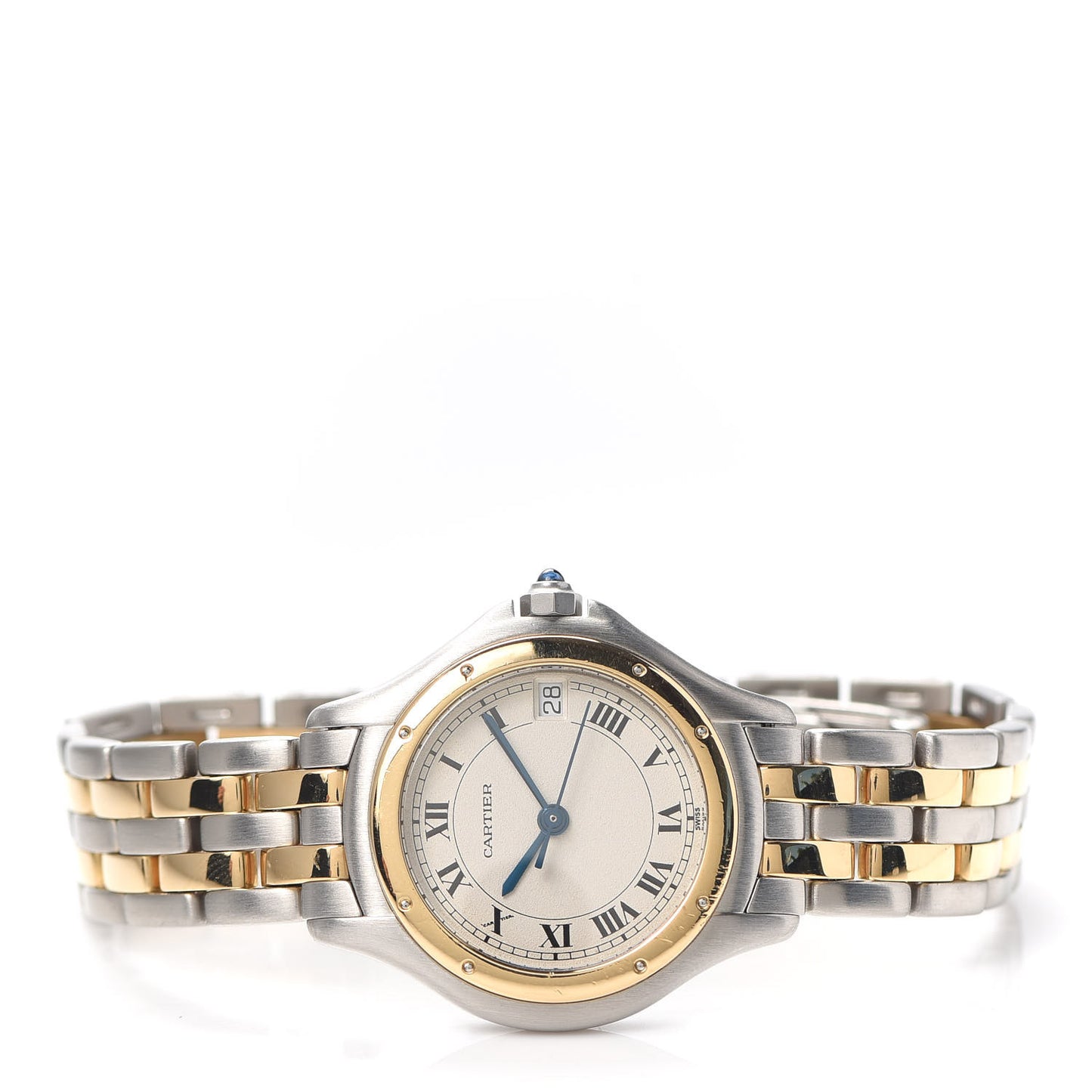 Stainless Steel 18K Yellow Gold 26mm Cougar Quartz Watch