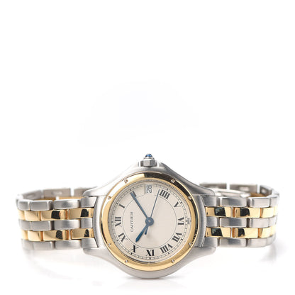 Cartier Stainless Steel 18K Yellow Gold 26mm Cougar Quartz Watch 2 of 5
