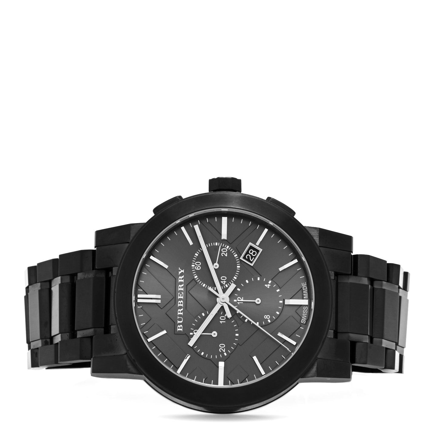 PVD Stainless Steel 42mm Chronograph Quartz Watch Black BU9354