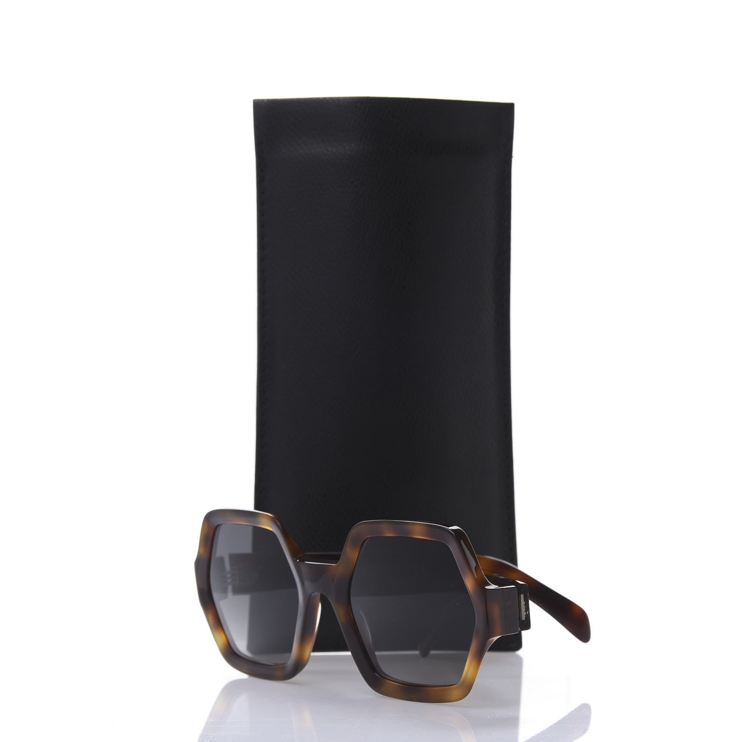 Celine Acetate Octagon Polarized Sunglasses CL401311 Blonde Havana 8 of 8