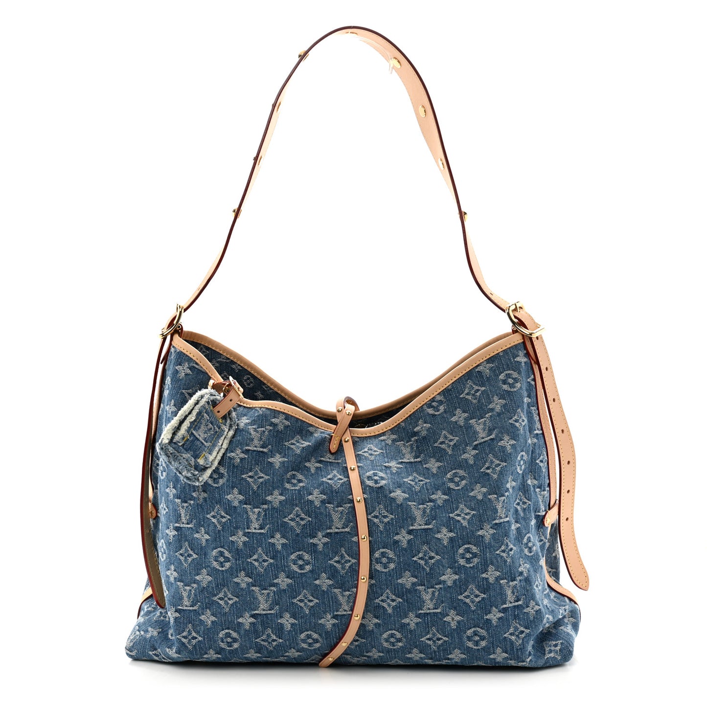 Monogram Denim CarryAll MM Blue