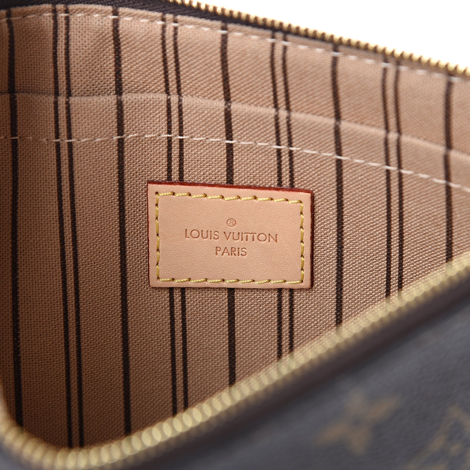 Louis Vuitton Monogram Neverfull MM GM Pochette 5 of 10