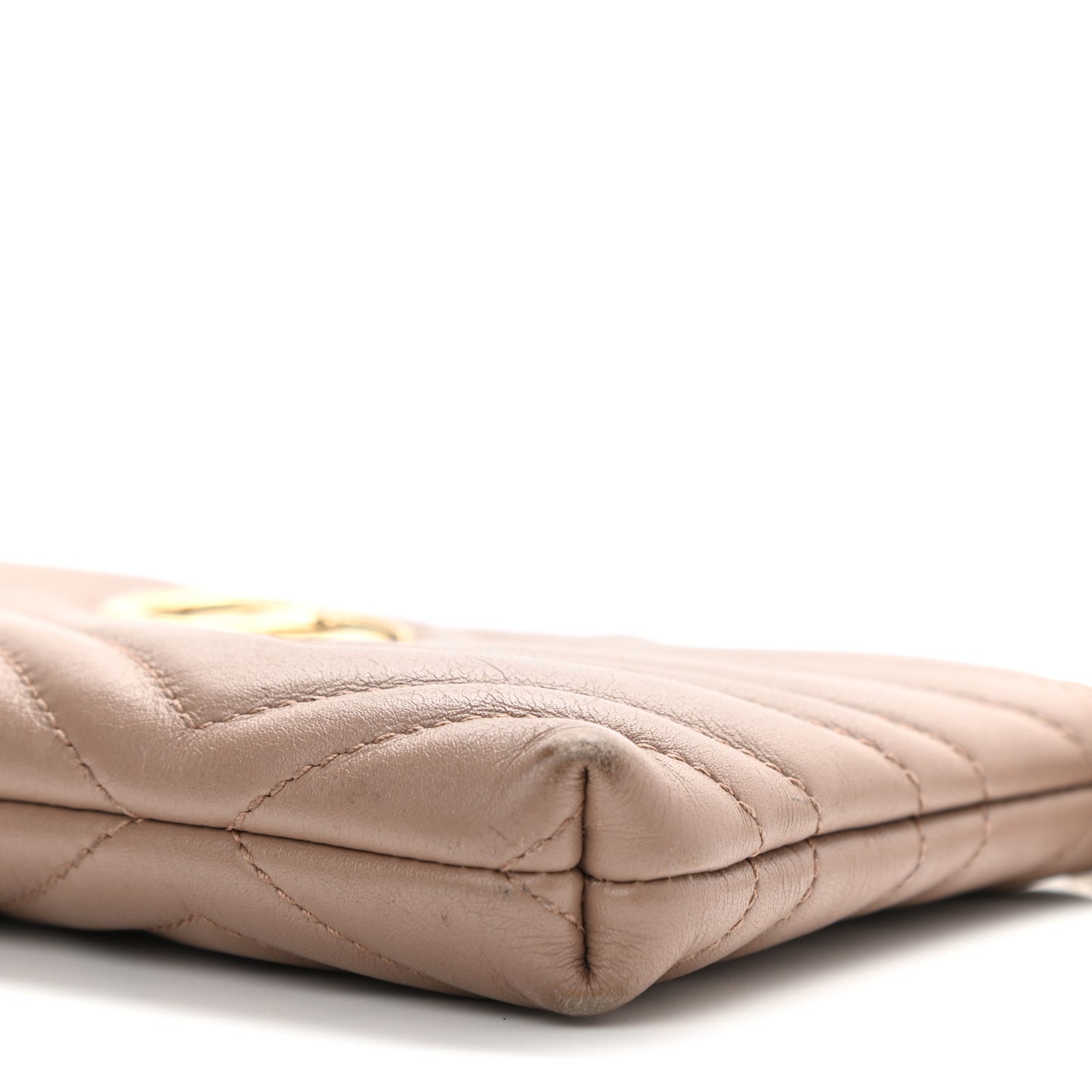 Calfskin Matelasse Mini GG Marmont Chain Bag Porcelain Rose