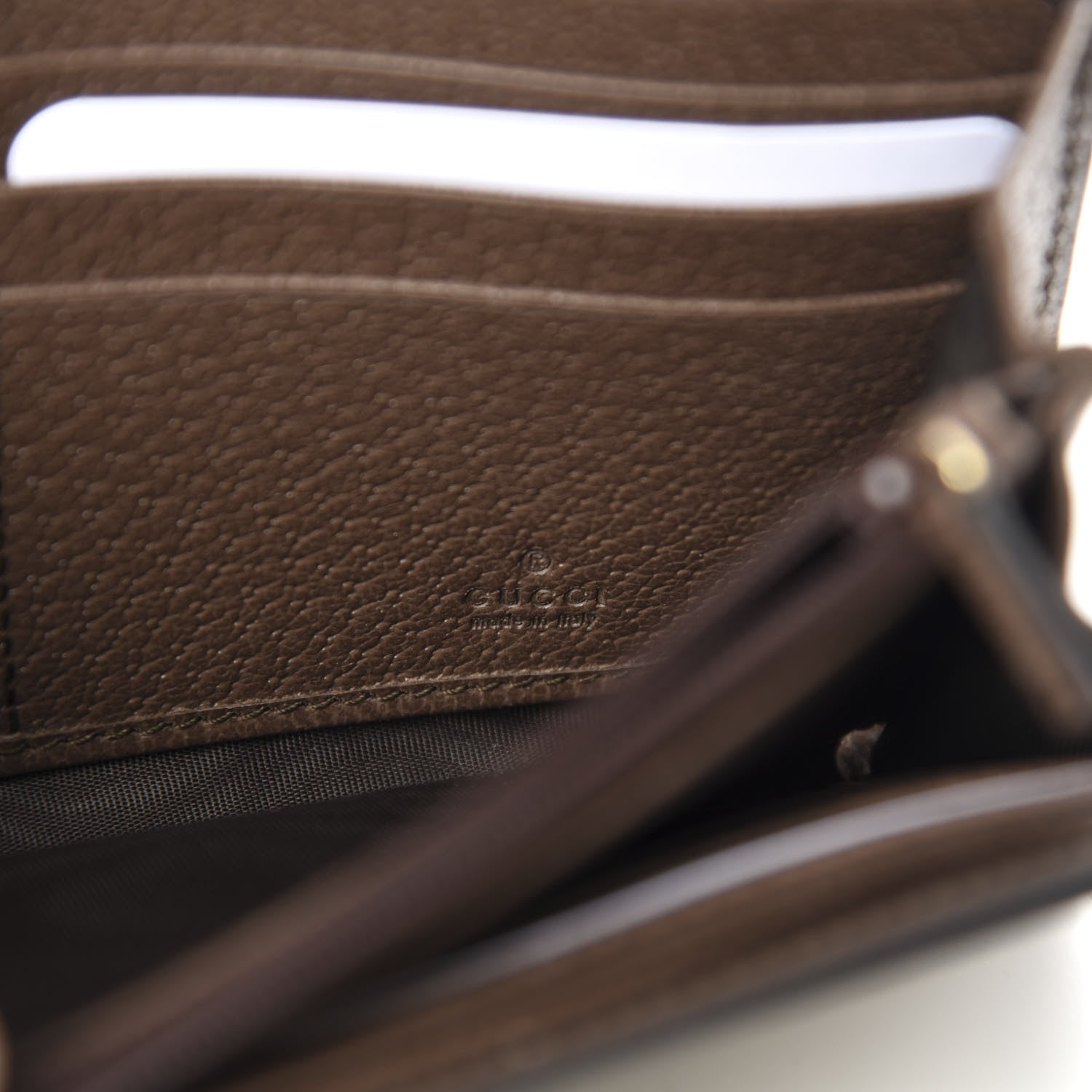 Gucci GG Supreme Monogram Web Ophidia Continental Wallet Brown 6 of 7