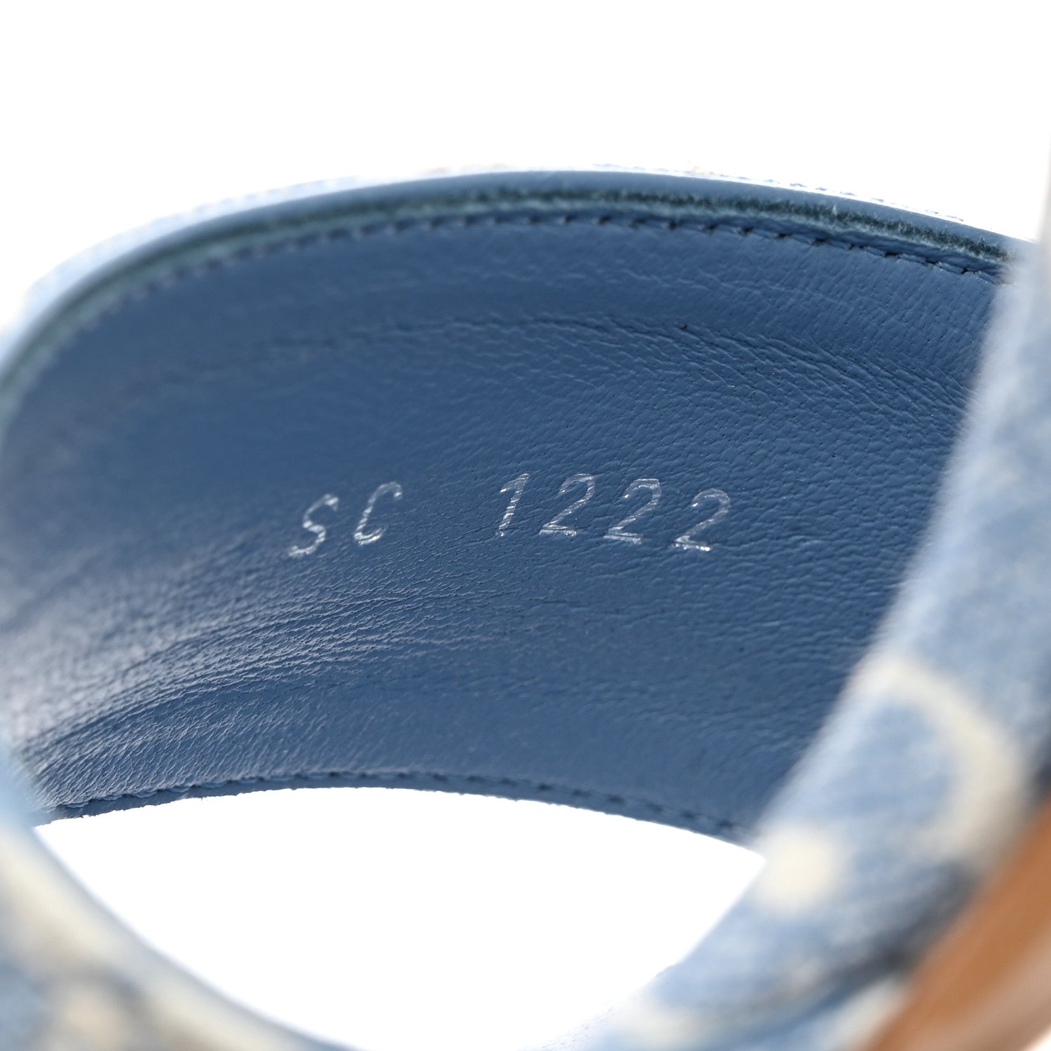 Louis Vuitton Denim Monogram Silhouette Sandals 39 Blue 7 of 9