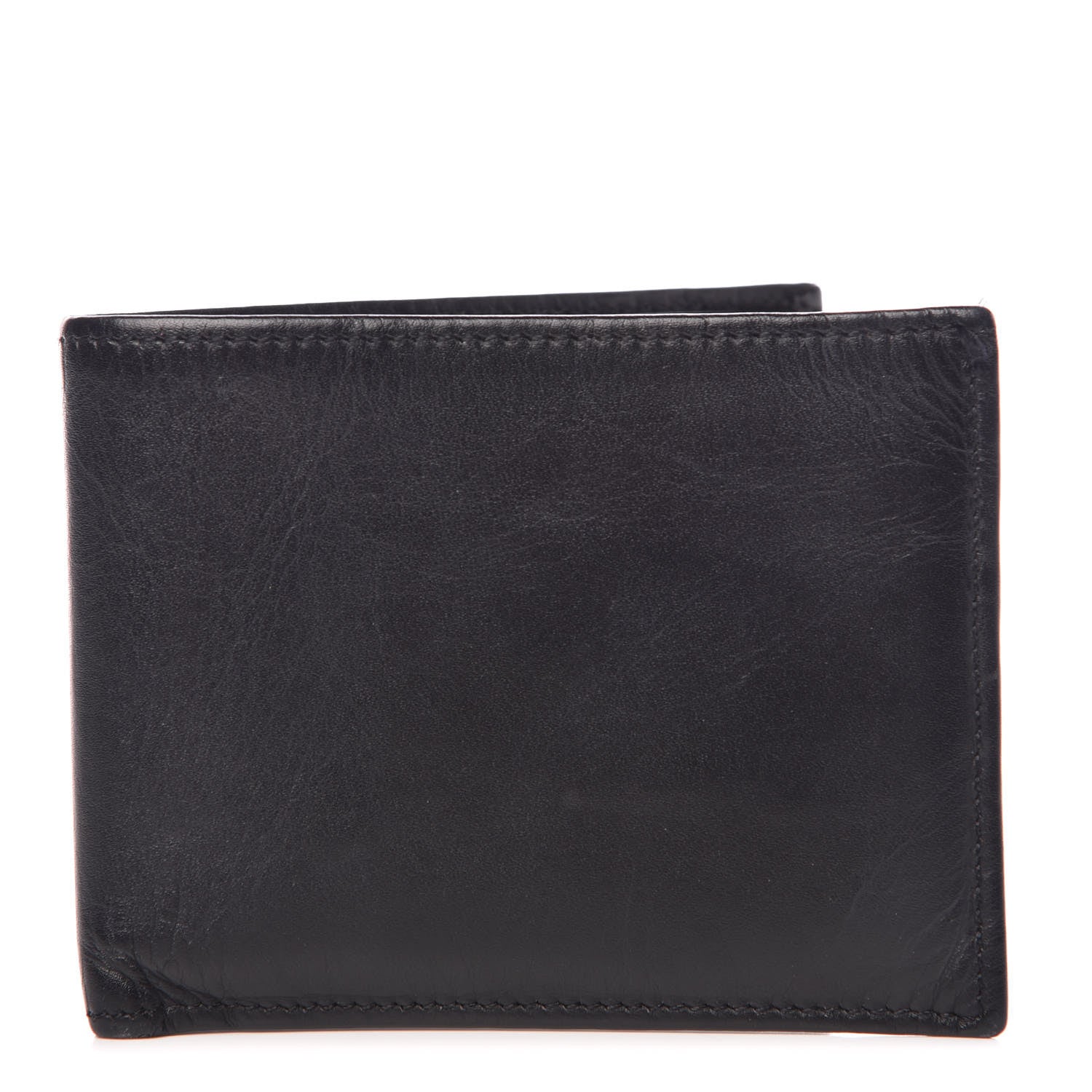Burberry Calfskin Bi-Fold Wallet Black 1 of 9
