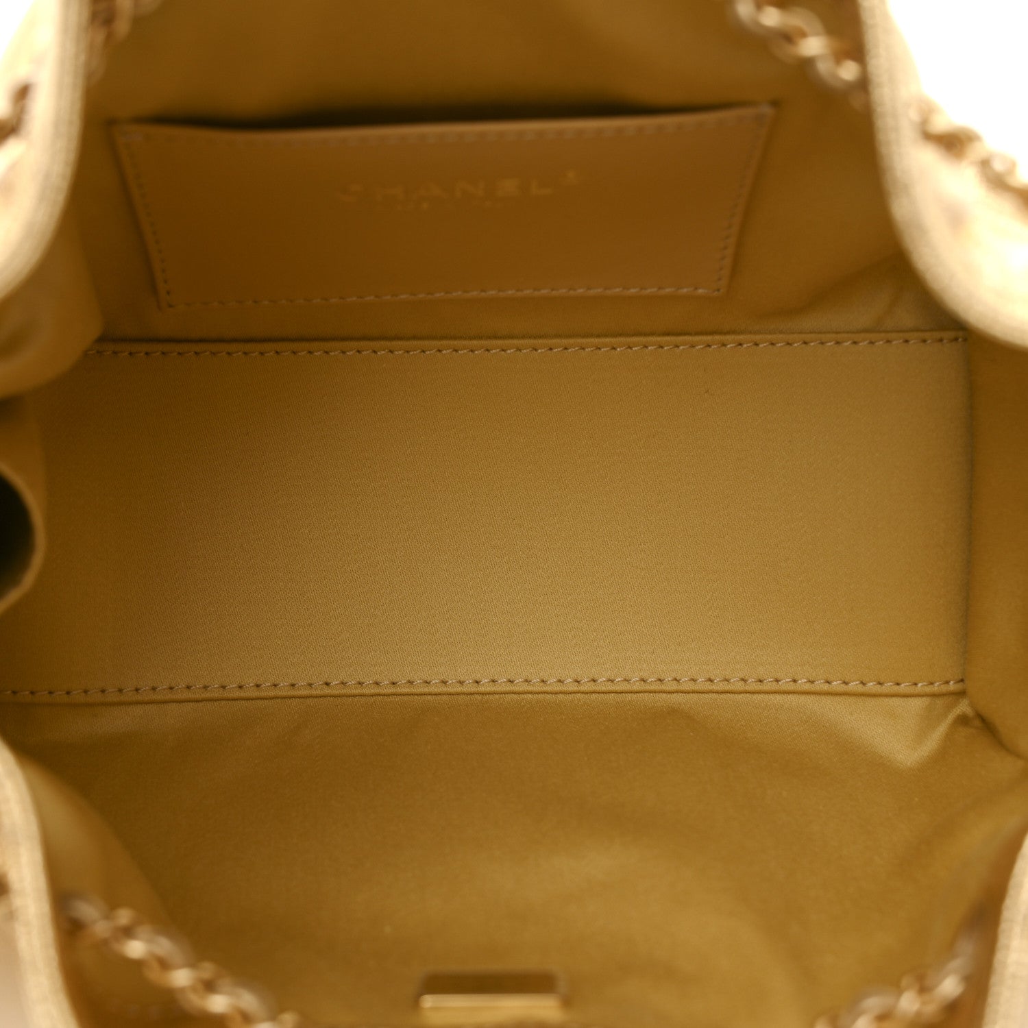 Chanel Metallic Caviar Quilted Mini Chanel 25 Handbag Gold 5 of 11