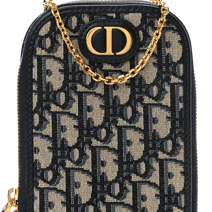 Christian Dior Oblique 30 Montaigne Phone Holder Blue 7 of 9
