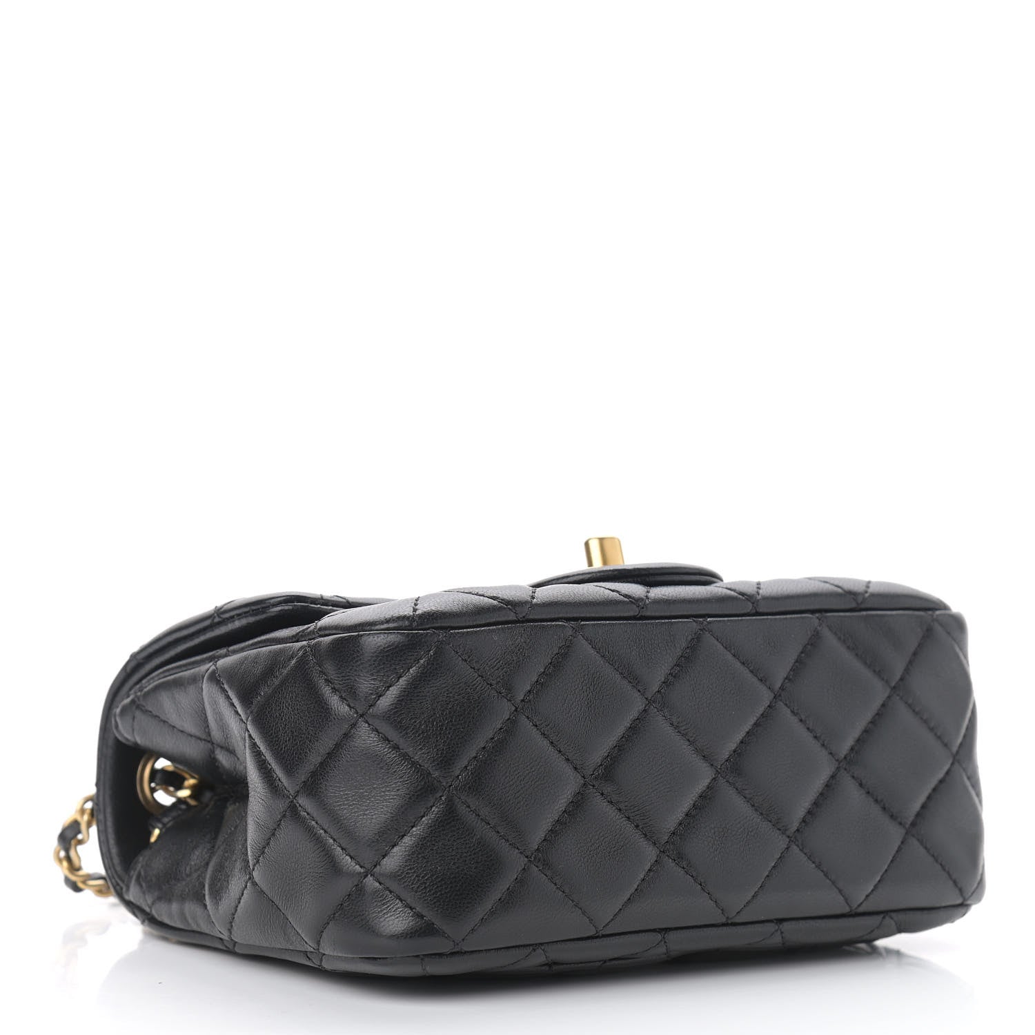 Chanel Lambskin Quilted Mini Pearl Crush Flap Black 4 of 10