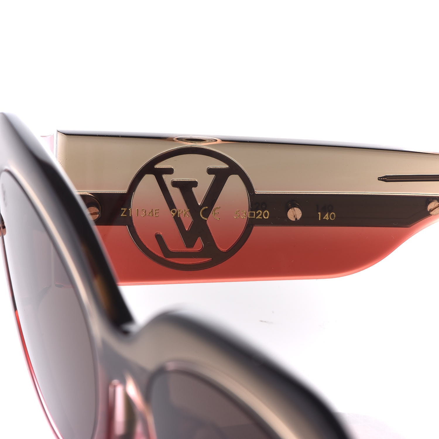 Louis Vuitton Acetate Paris Texas Sunglasses Z1134E Pink 5 of 8