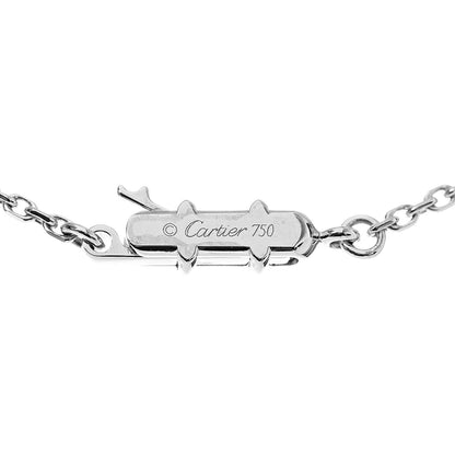 Cartier 18K White Gold Diamond Small Hearts and Symbols Pendant Necklace 5 of 7
