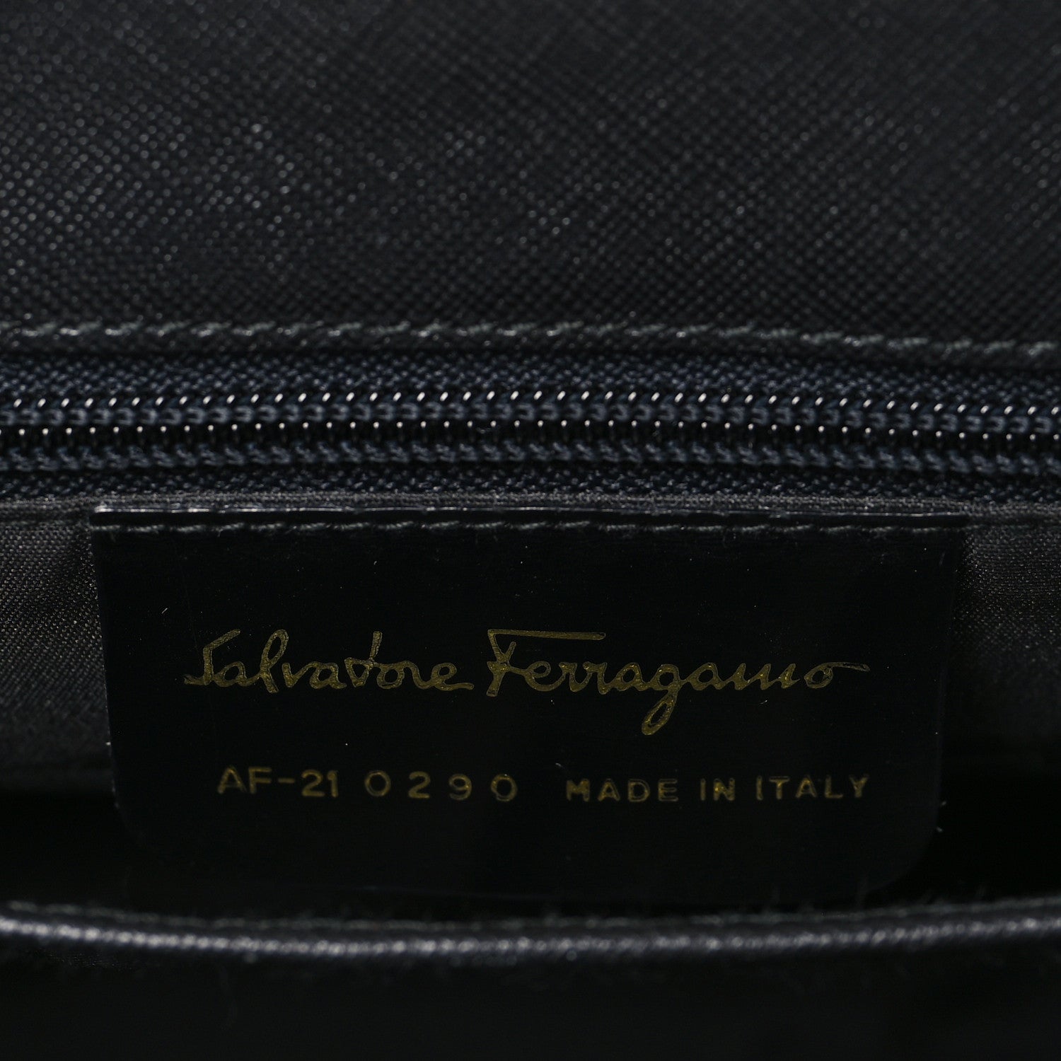 Salvatore Ferragamo Hammered Calfskin Top Handle Bag Black 6 of 10