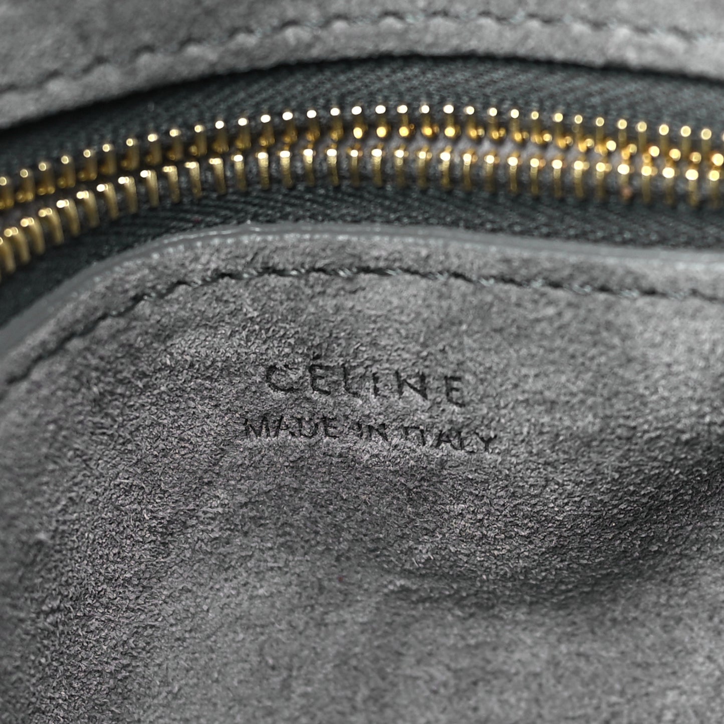 Soft Grained Calfskin Small Sangle Bucket Bag Kohl