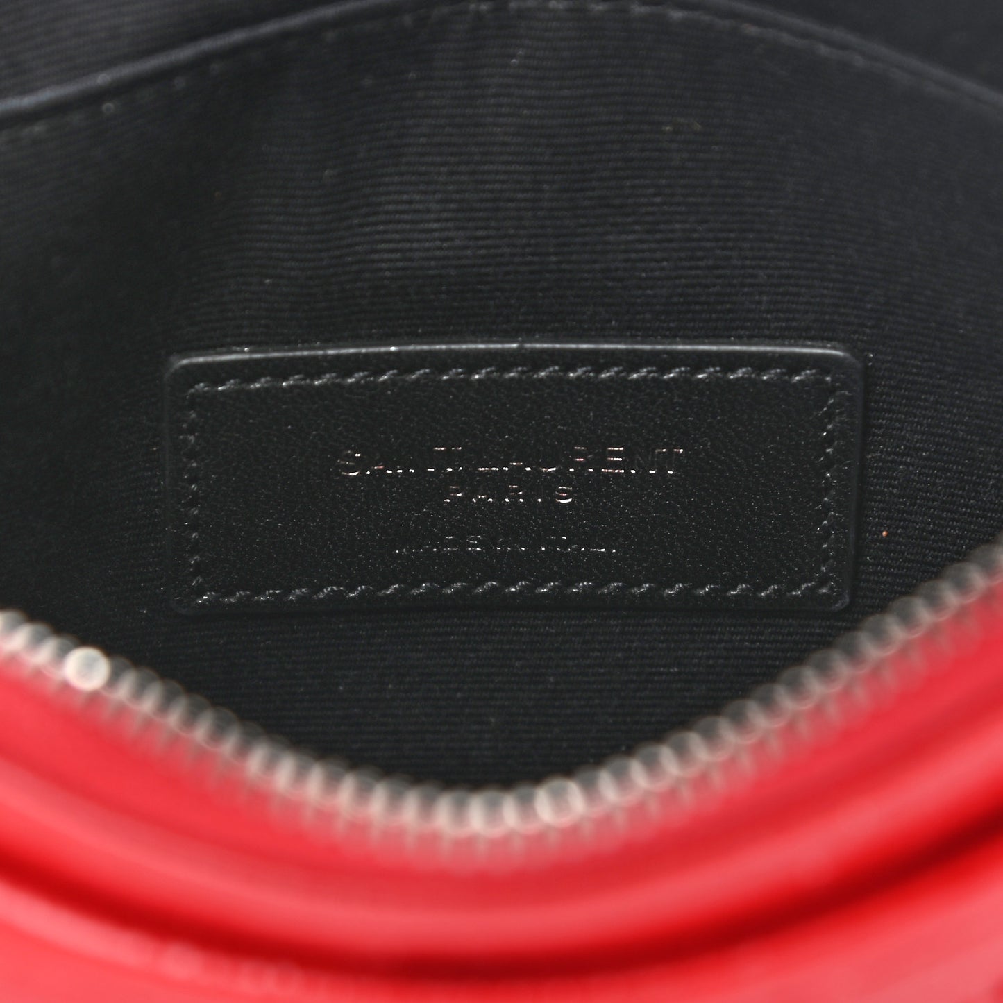 Crinkled Calfskin Matelasse Niki Bill Pouch Red