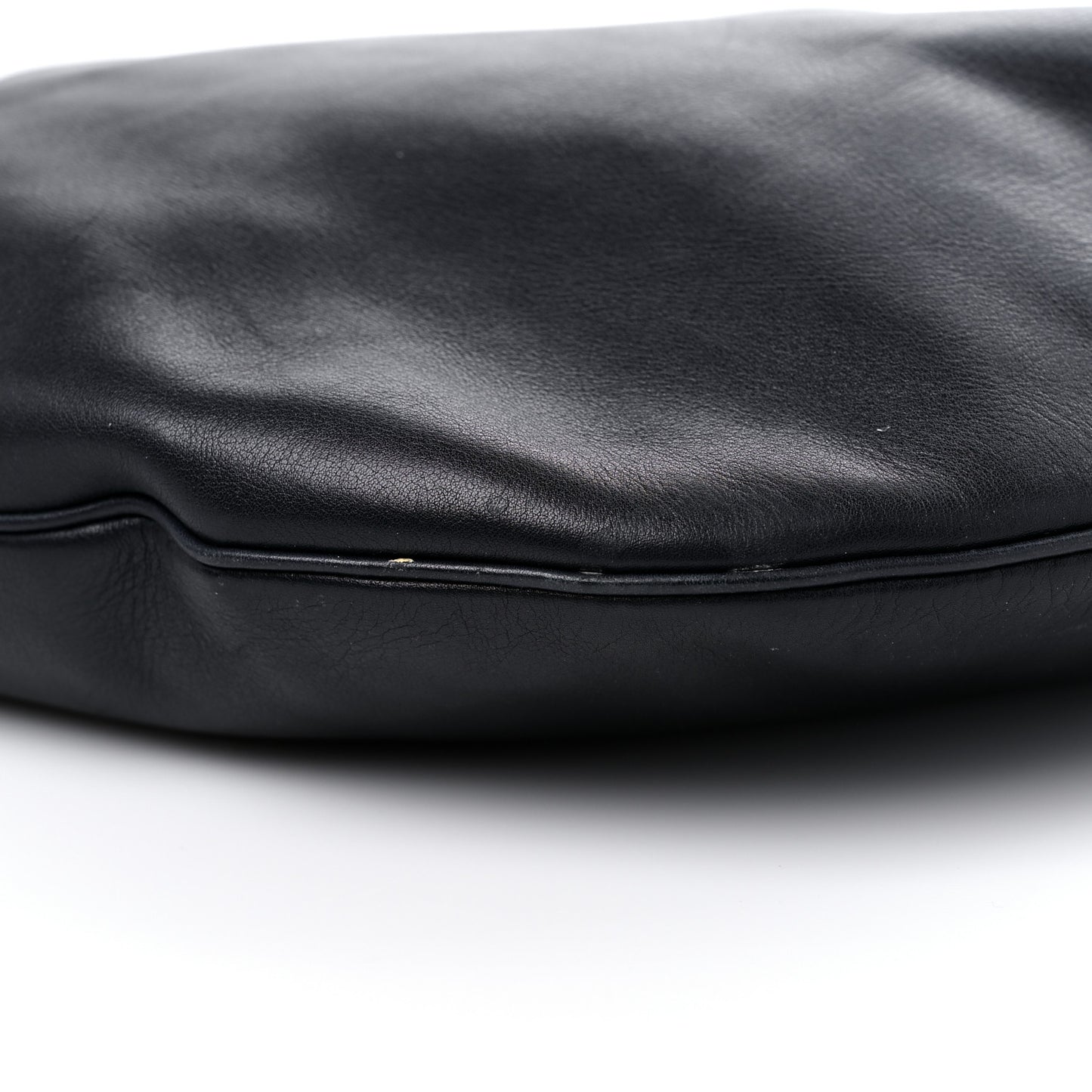 Calfskin Web Strap Hobo Black