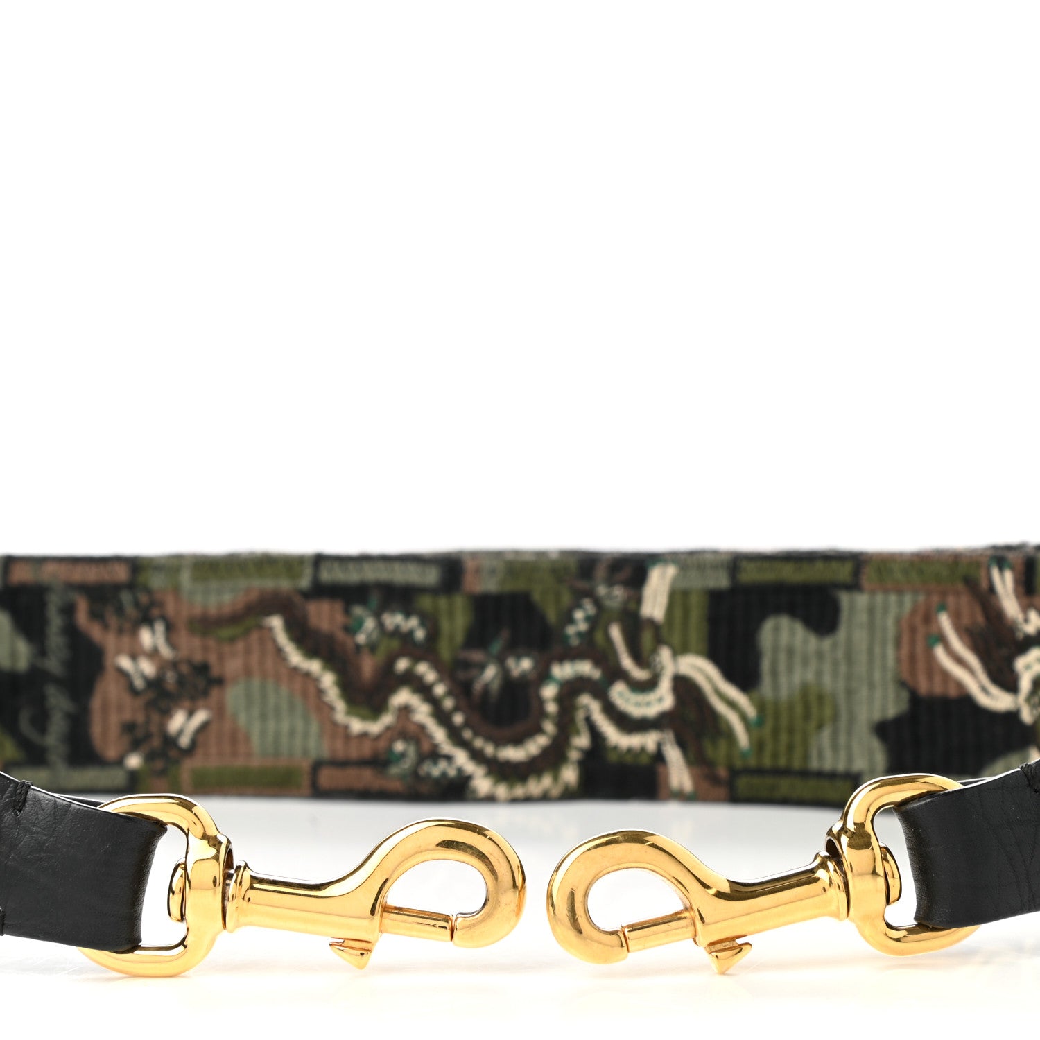 Valentino Garavani Canvas Camouflage Dragon Rockstud Guitar Strap 3 of 4