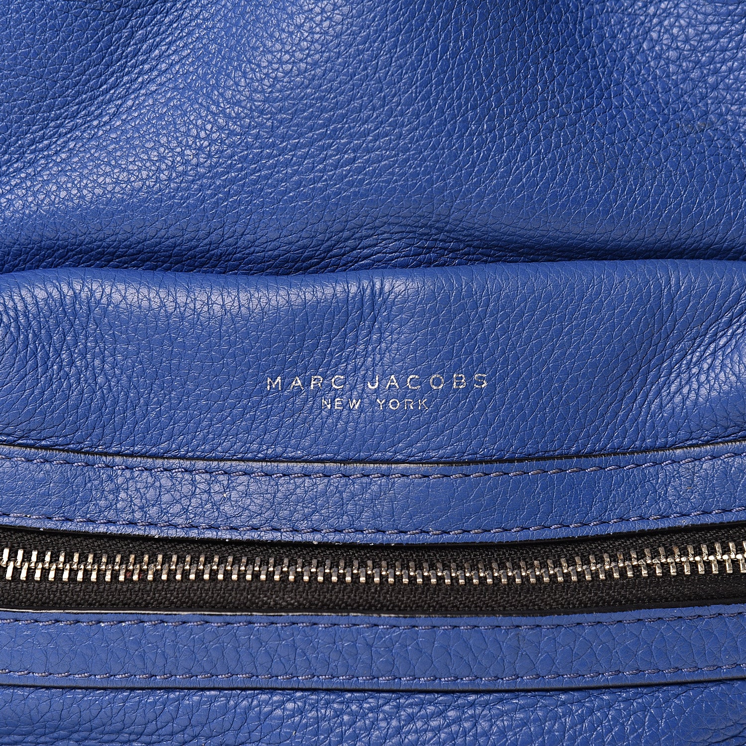 Marc Jacobs Pebbled Calfskin Biker Backpack Blue 17 of 18