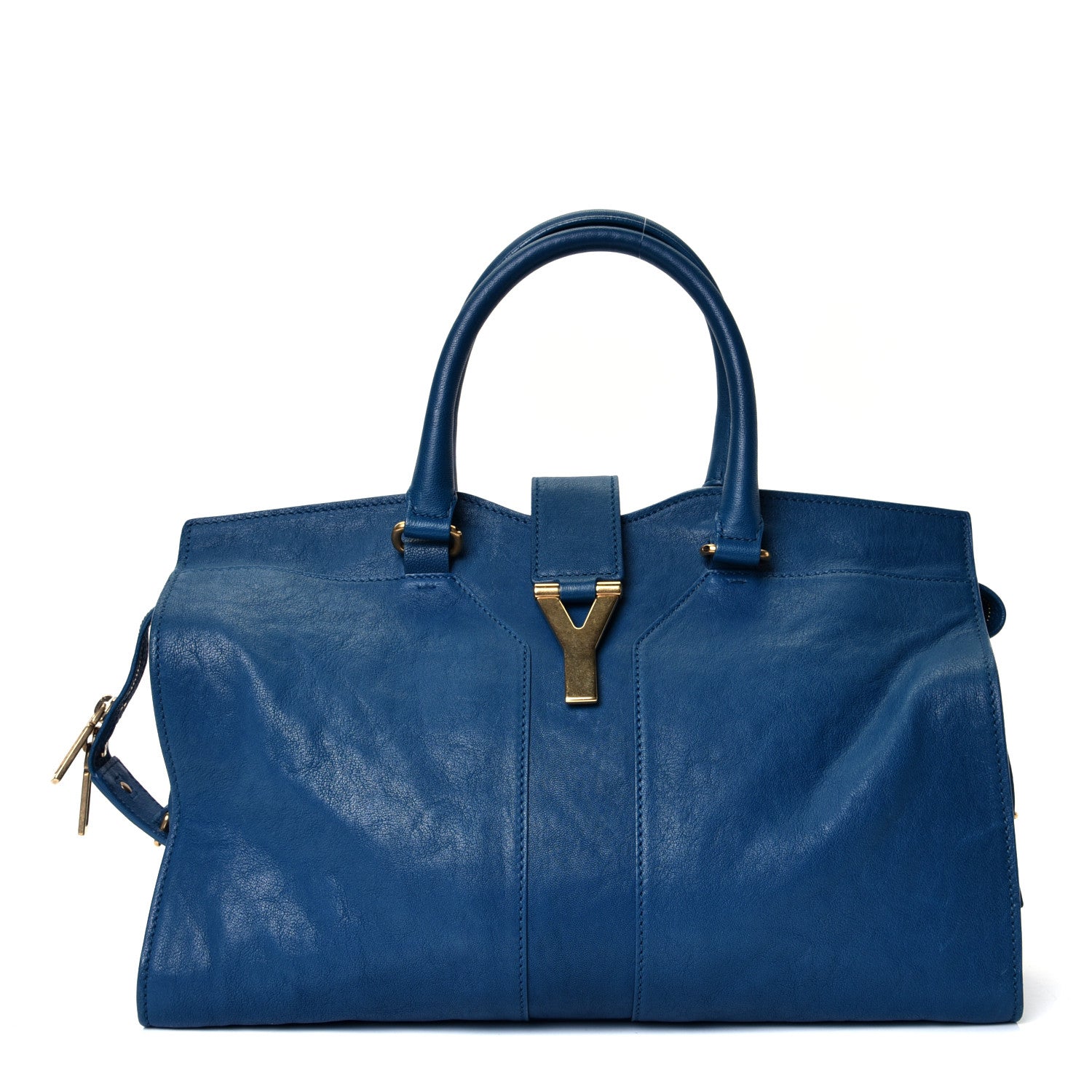 Saint Laurent Calfskin Medium Classic Y Cabas Peacock Blue 1 of 4