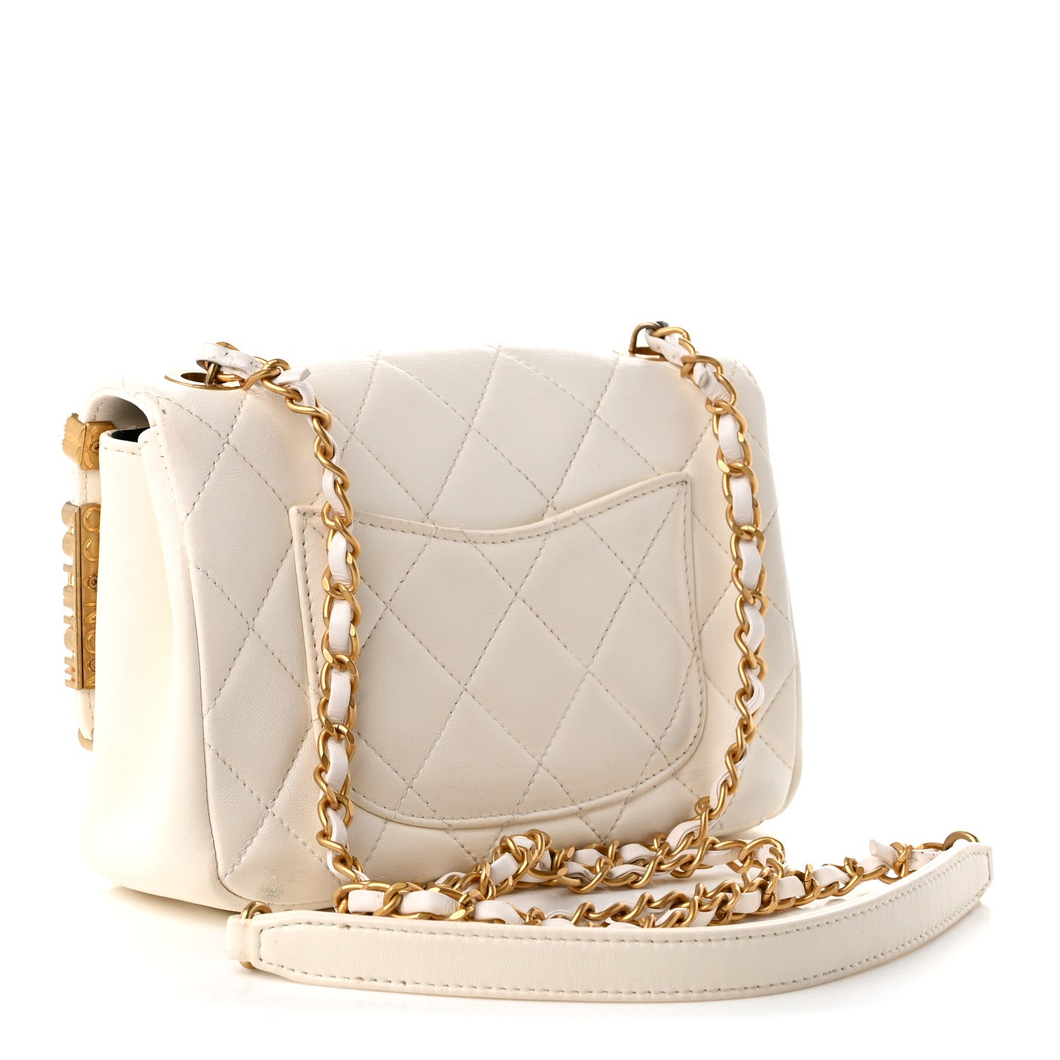 Chanel Lambskin Enamel Strass Quilted Mini Paris Monaco Flap White 2 of 10