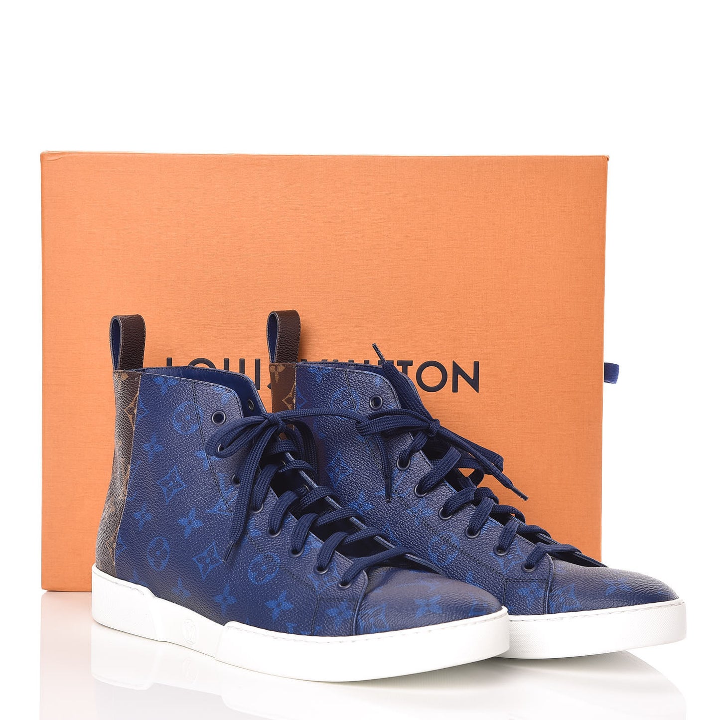 Monogram Match Up Sneakers 7.5 Pacific Blue