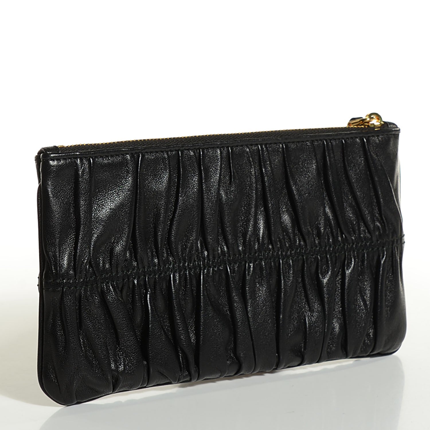 Prada Nappa Gaufre Small Clutch Nero Black 3 of 9