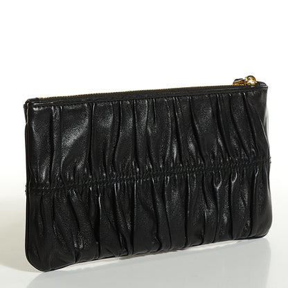 Prada Nappa Gaufre Small Clutch Nero Black 3 of 9