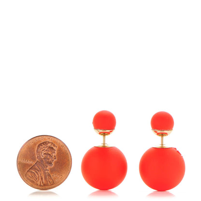 Christian Dior Mise En Dior Tribal Earrings Red 2 of 5