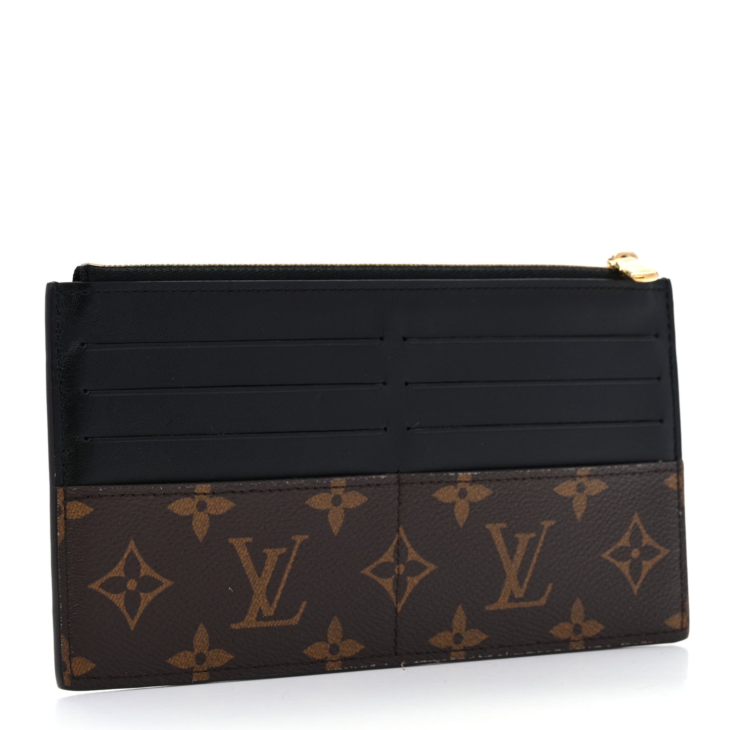 Monogram Slim Purse Black
