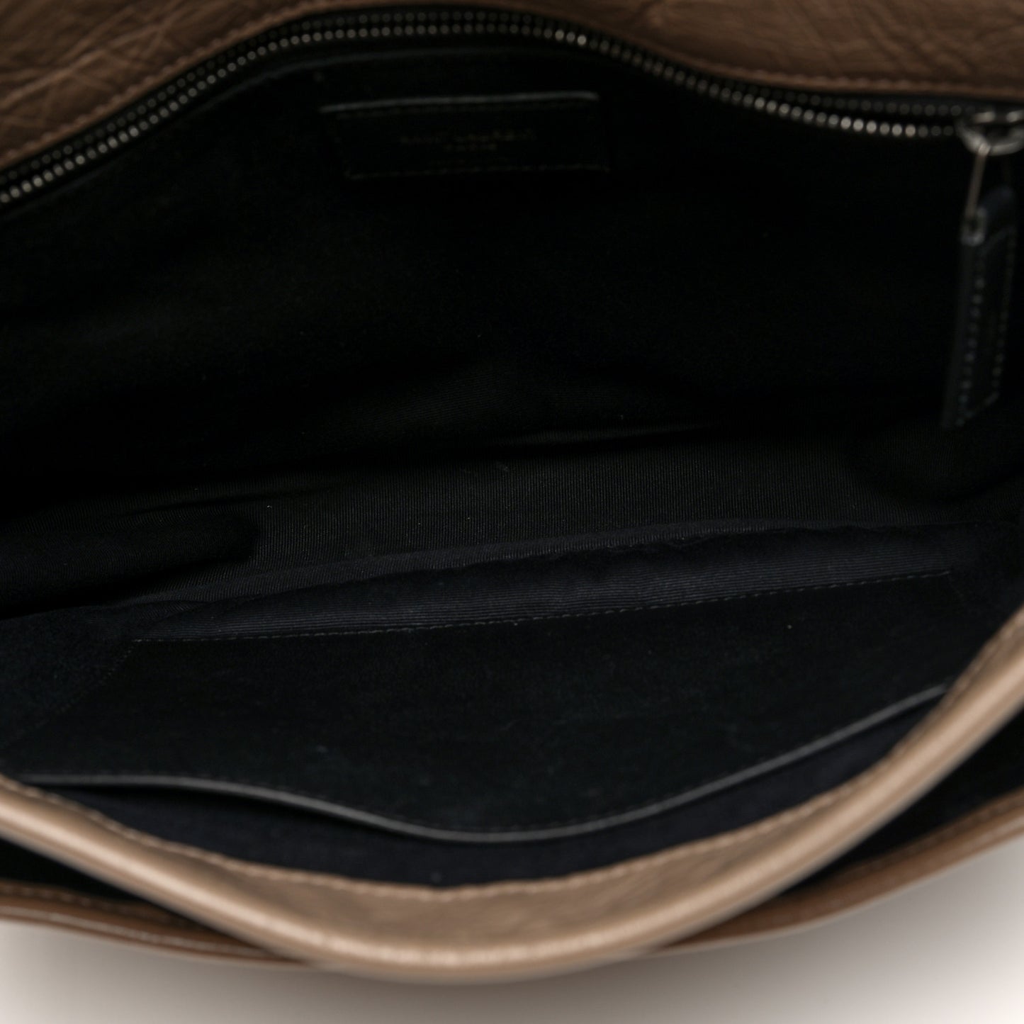 Crinkled Calfskin Matelasse Monogram Medium Niki Chain Satchel Dusty Grey