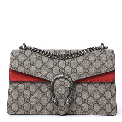 Gucci GG Supreme Monogram Small Dionysus Shoulder Bag Red 1 of 12