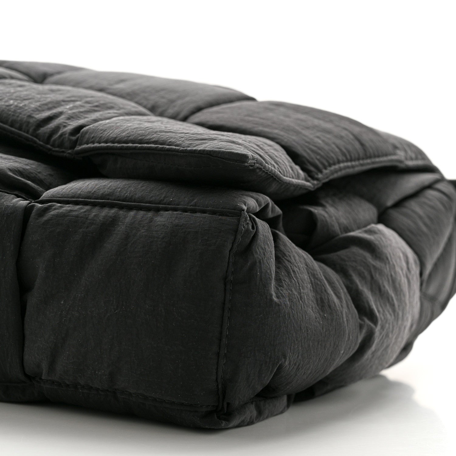 Bottega Veneta Nylon Intrecciato Padded Tech Maxi Cassette Bag Black 10 of 10