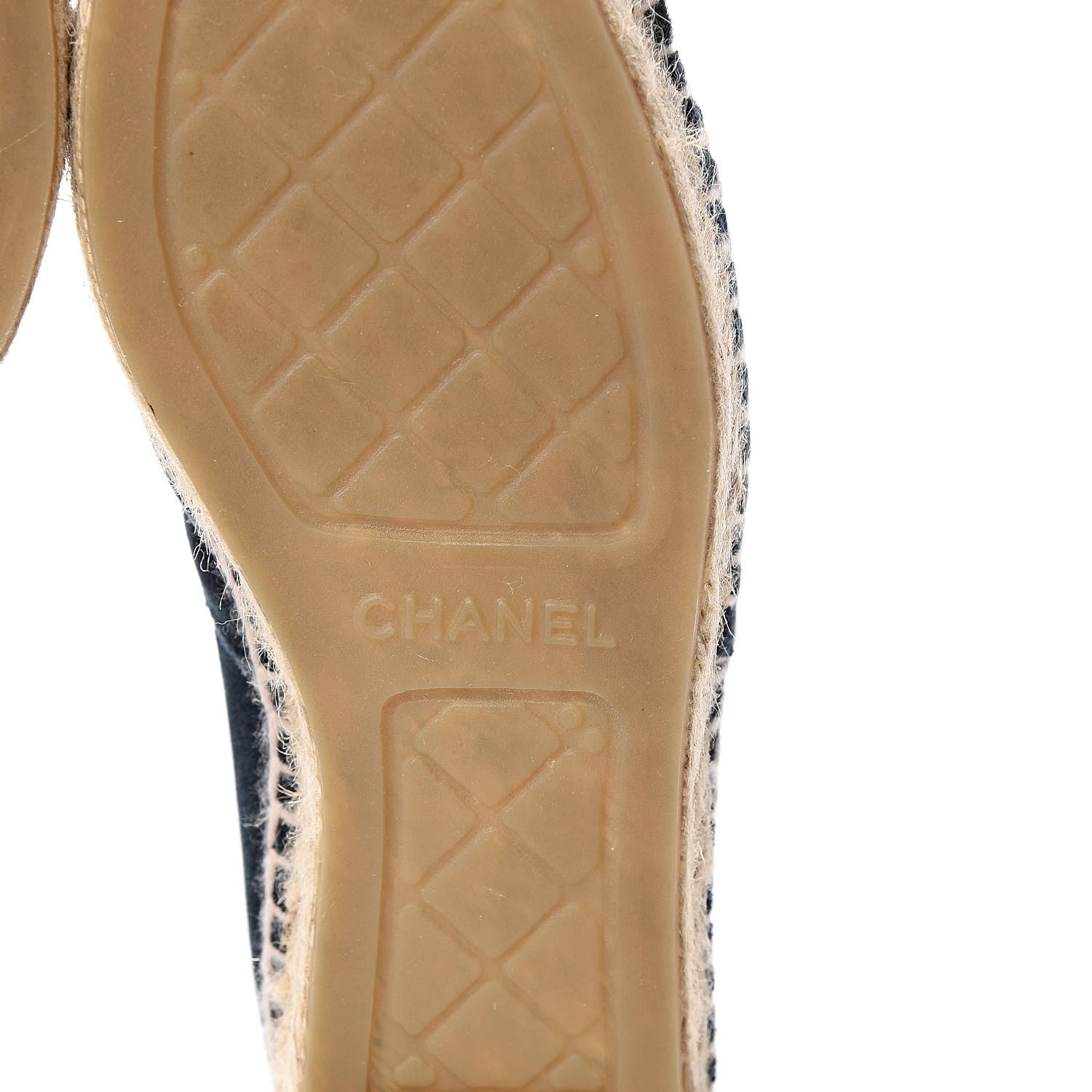 Chanel Velvet CC Espadrilles 36 Dark Navy Black 7 of 10