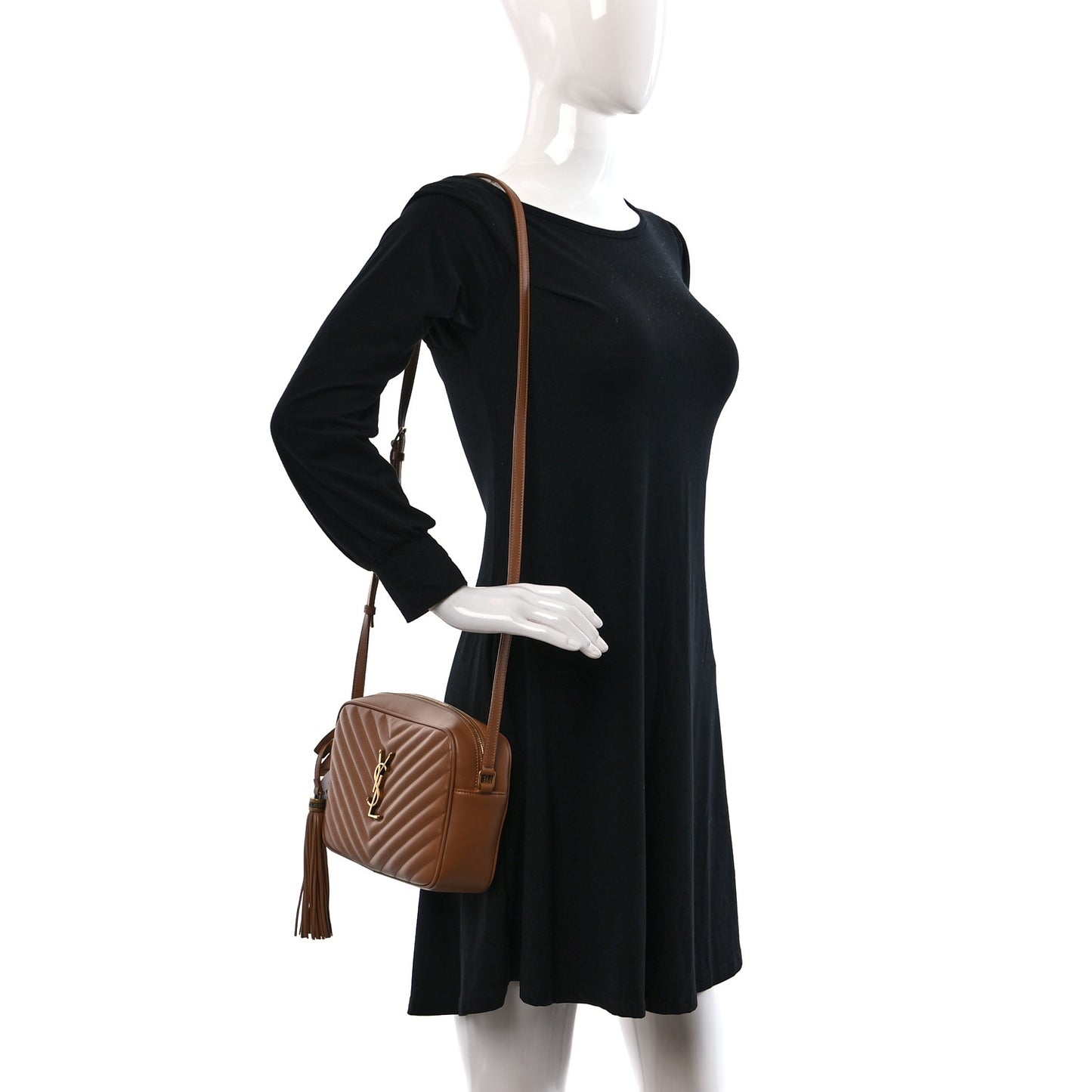 Calfskin Matelasse Monogram Lou Camera Bag Cinnamon